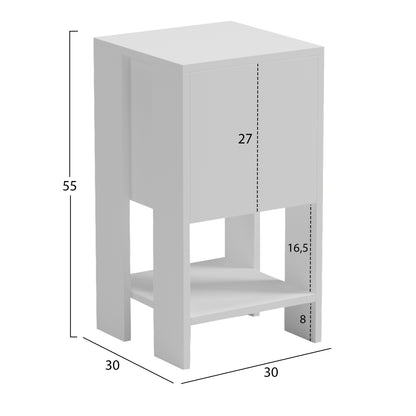 3-PIECE BEDROOM SET GREY & WHITE