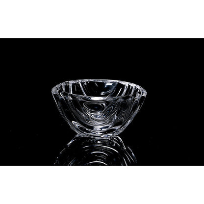Μπολ Παγωτού Γυάλινο με Κυματιστό Σχέδιο Σετ 6 Τεμαχίων 12εκ