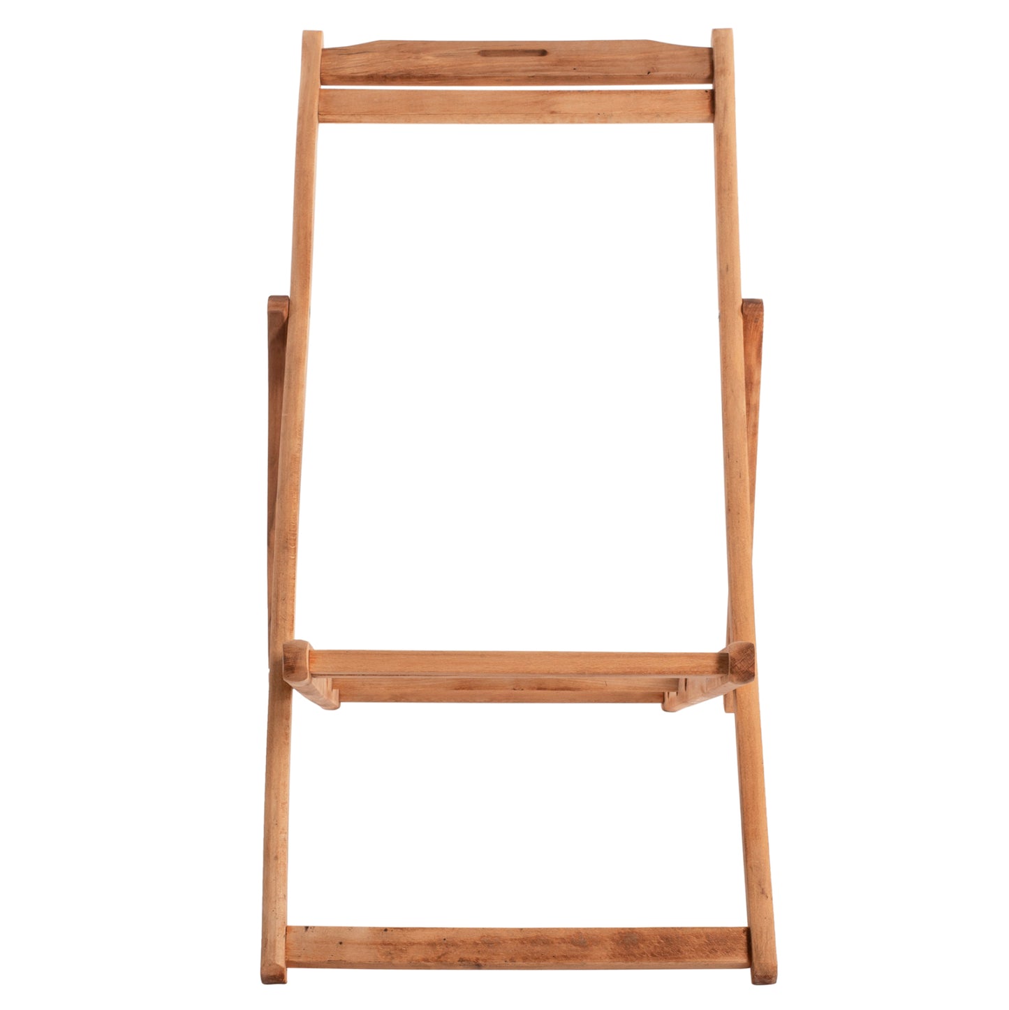 SUN LOUNGER WITHOUT ARMREST LEMNOS SOLID BEECH IMPREGNATED NATURAL