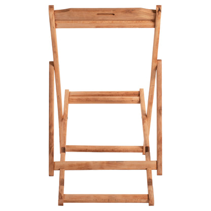 SUN LOUNGER WITHOUT ARMREST LEMNOS SOLID BEECH IMPREGNATED NATURAL