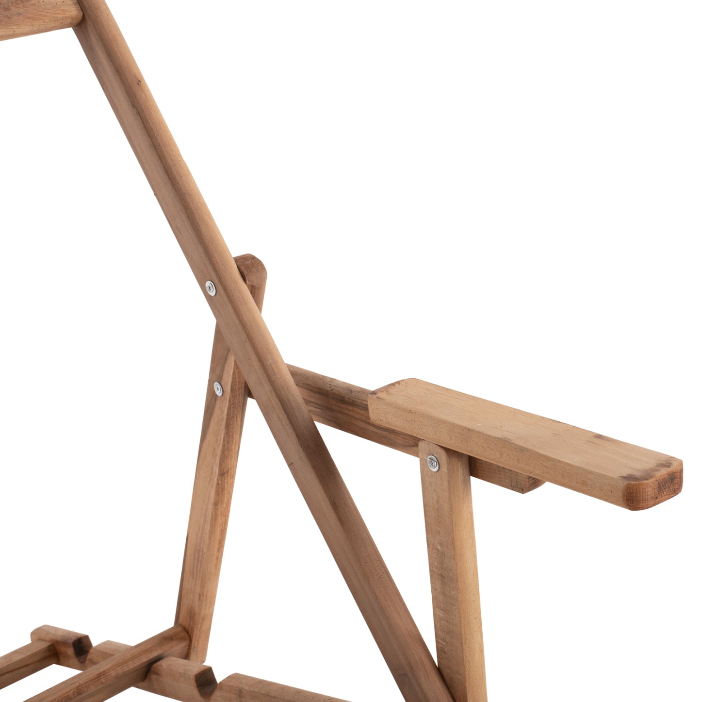 SUN LOUNGER WITH ARMREST LIMNOS IMPREGNATED NATURAL