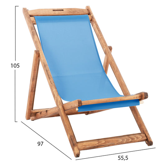 ΣΕΖΛΟΝΓΚ ΛΗΜΝΟΣ ΜΕ TEXTILENE ΠΑΝΙ ΓΑΛΑΖΙΟ ΞΥΛΟ ΟΞΙΑΣ ΦΥΣΙΚΟ 55.5x97x105
