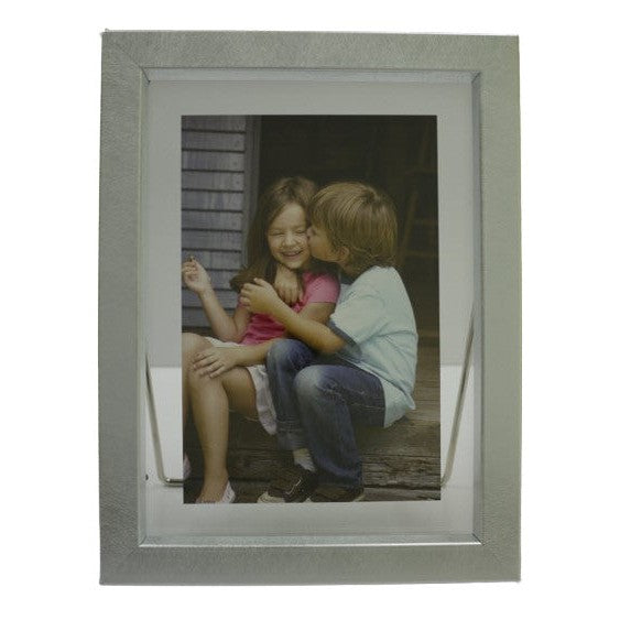 Κορνίζα Γυάλινη με Ασημί Μεταλλικό Πλαίσιο 13x18εκ