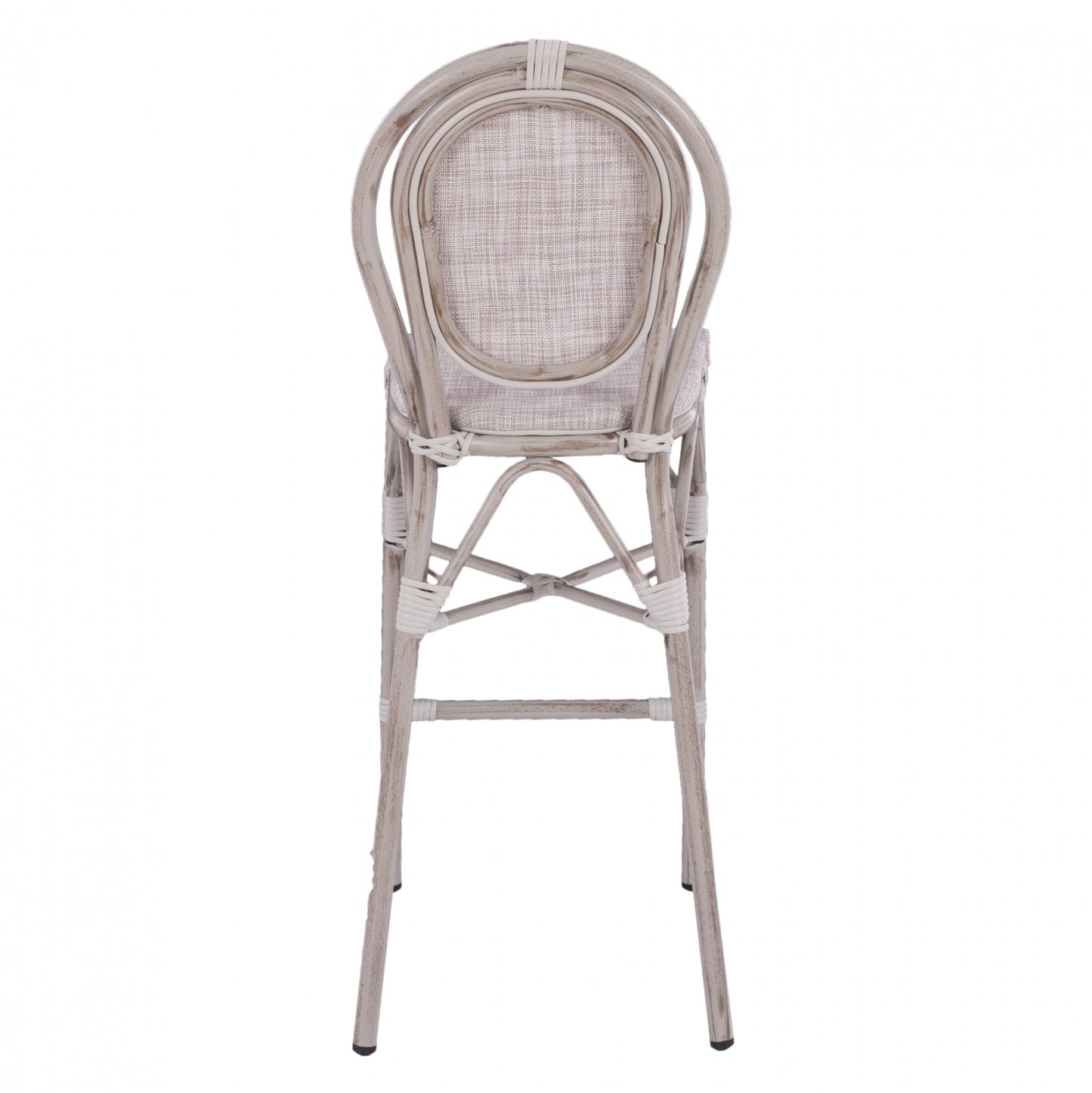 ΣΚΑΜΠΩ ΑΛΟΥΜΙΝΙΟΥ BAMBOO LOOK ΠΑΤΙΝΑ ΛΕΥΚΟ ΜΕ TEXTLINE 41x52x116