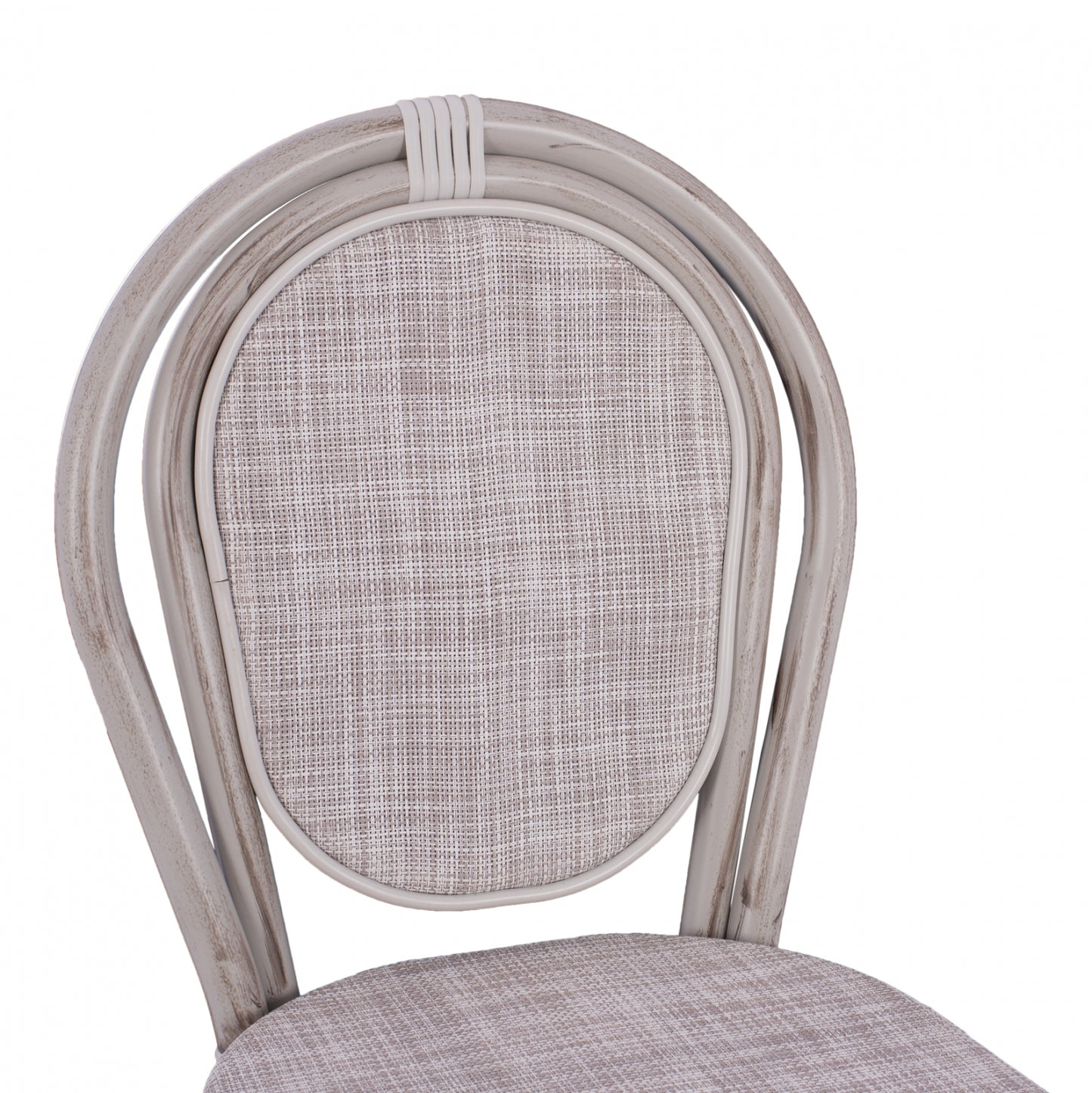 ΣΚΑΜΠΩ ΑΛΟΥΜΙΝΙΟΥ BAMBOO LOOK ΠΑΤΙΝΑ ΛΕΥΚΟ ΜΕ TEXTLINE 41x52x116