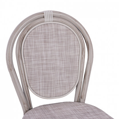 ΣΚΑΜΠΩ ΑΛΟΥΜΙΝΙΟΥ BAMBOO LOOK ΠΑΤΙΝΑ ΛΕΥΚΟ ΜΕ TEXTLINE 41x52x116