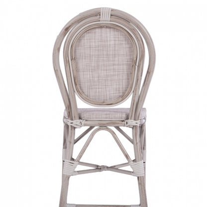ΣΚΑΜΠΩ ΑΛΟΥΜΙΝΙΟΥ BAMBOO LOOK ΠΑΤΙΝΑ ΛΕΥΚΟ ΜΕ TEXTLINE 41x52x116