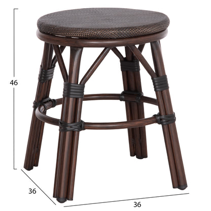 ΣΚΑΜΠΟ ΑΛΟΥΜΙΝΙΟΥ CHINO BAMBOO LOOK ΚΑΦΕ TEXTILENE ΚΑΦΕ Φ36x46