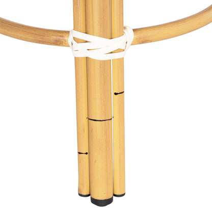 ΣΚΑΜΠΟ ΑΛΟΥΜΙΝΙΟΥ CHINO BAMBOO LOOK TEXTILENE ΛΕΥΚΟ ΜΠΛΕ Φ36x46