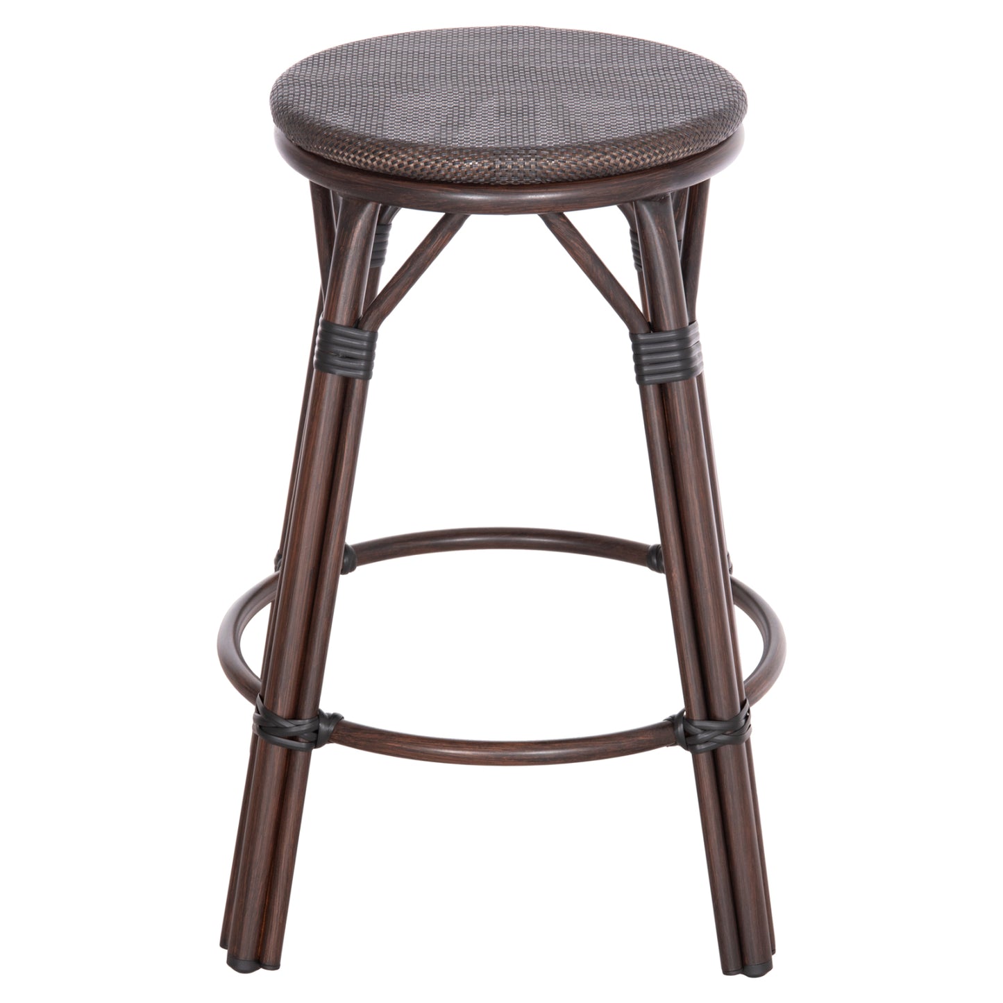 ΣΚΑΜΠΟ ΑΛΟΥΜΙΝΙΟΥ ΜΕΣ. ΥΨΟΥΣ CHINO BAMBOO LOOK & TEXTILENE ΚΑΦΕ 43x43x65