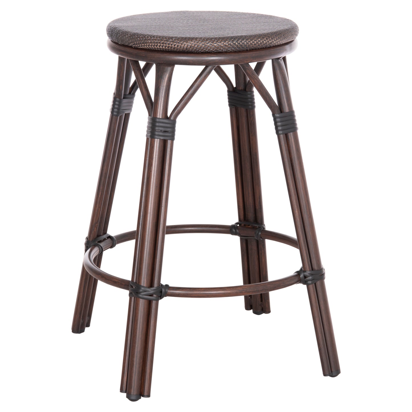 ΣΚΑΜΠΟ ΑΛΟΥΜΙΝΙΟΥ ΜΕΣ. ΥΨΟΥΣ CHINO BAMBOO LOOK & TEXTILENE ΚΑΦΕ 43x43x65