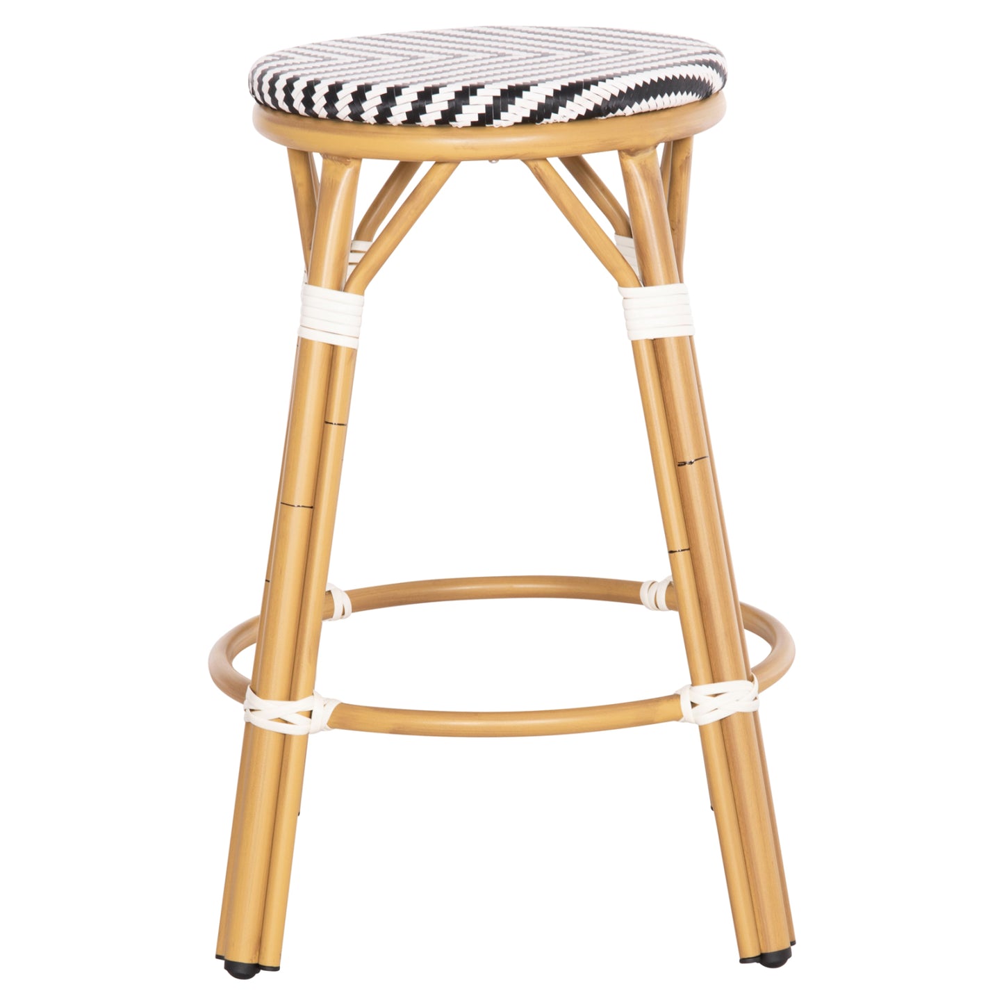 ΣΚΑΜΠΟ ΑΛΟΥΜΙΝΙΟΥ ΜΕΣ. ΥΨΟΥΣ CHINO BAMBOO LOOK & TEXTILENE ΜΑΥΡΟ 43x43x65