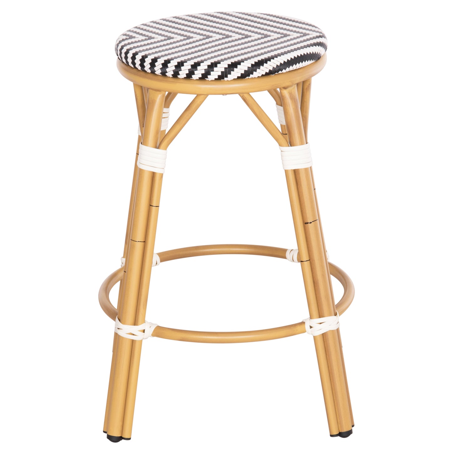 ΣΚΑΜΠΟ ΑΛΟΥΜΙΝΙΟΥ ΜΕΣ. ΥΨΟΥΣ CHINO BAMBOO LOOK & TEXTILENE ΜΑΥΡΟ 43x43x65