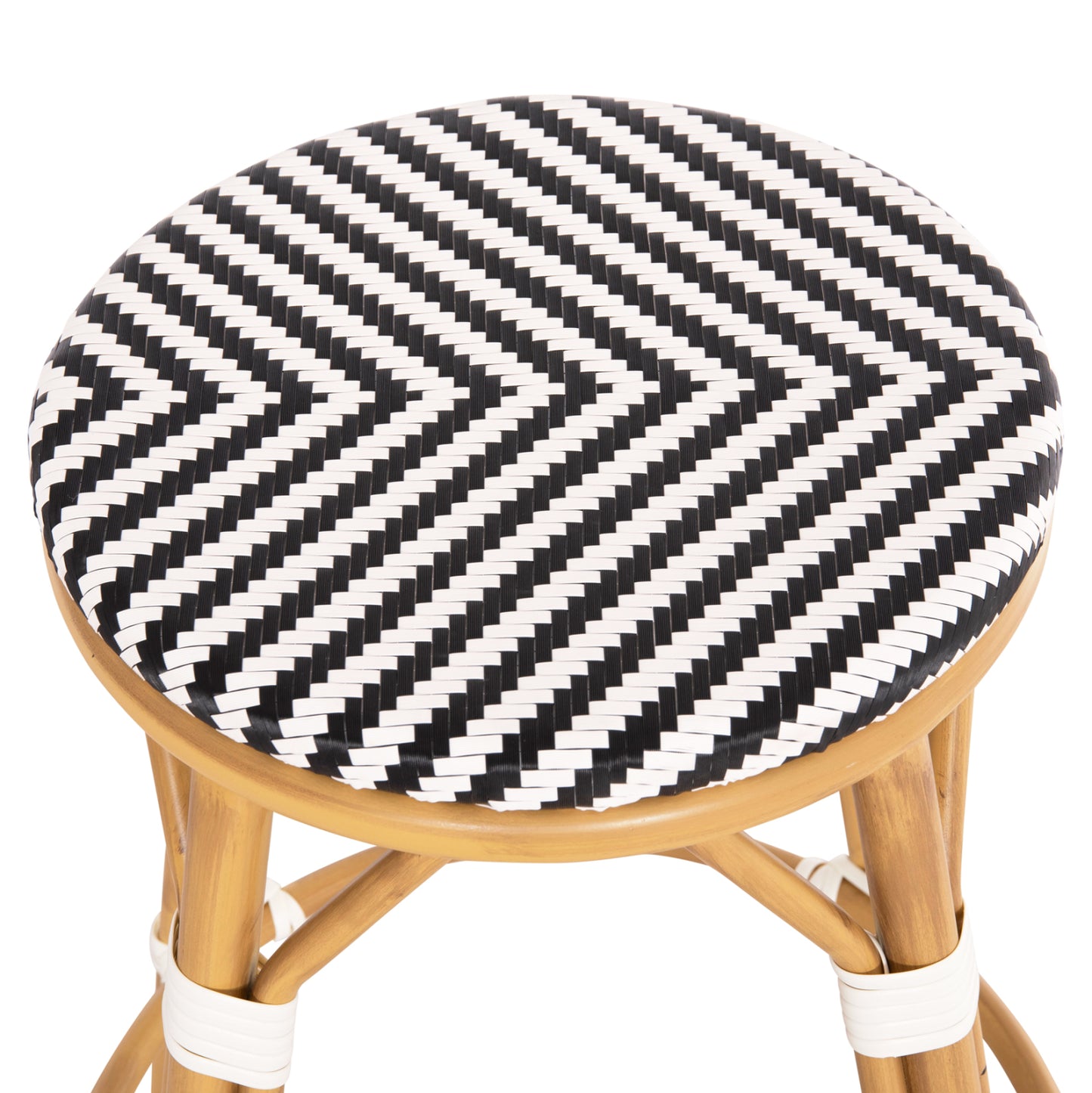 ΣΚΑΜΠΟ ΑΛΟΥΜΙΝΙΟΥ ΜΕΣ. ΥΨΟΥΣ CHINO BAMBOO LOOK & TEXTILENE ΜΑΥΡΟ 43x43x65