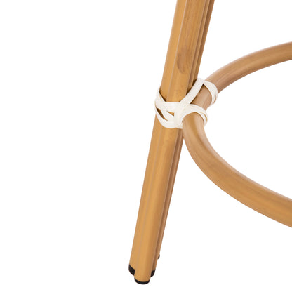 ΣΚΑΜΠΟ ΑΛΟΥΜΙΝΙΟΥ ΜΕΣ. ΥΨΟΥΣ CHINO BAMBOO LOOK & TEXTILENE ΜΑΥΡΟ 43x43x65