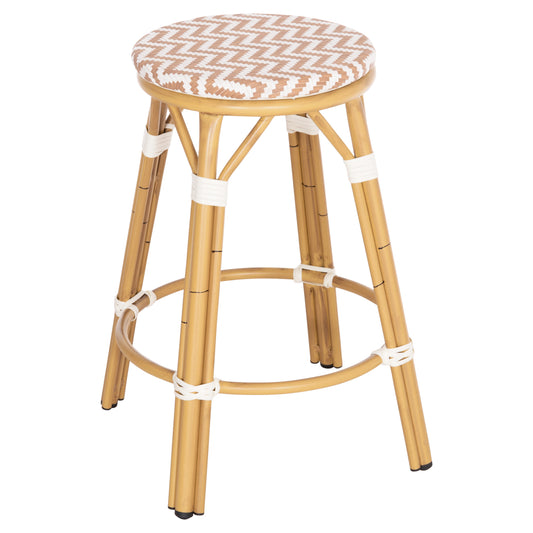 ΣΚΑΜΠΟ ΑΛΟΥΜΙΝΙΟΥ ΜΕΣ. ΥΨΟΥΣ CHINO BAMBOO LOOK ΦΥΣΙΚΟ & TEXTILENE 43x43x65