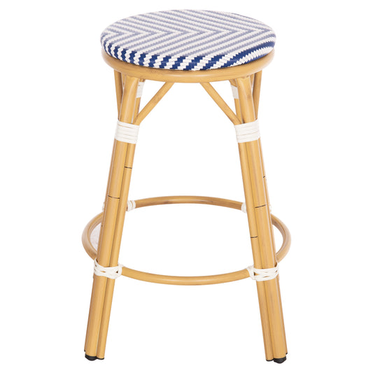 ΣΚΑΜΠΟ ΑΛΟΥΜΙΝΙΟΥ ΜΕΣ. ΥΨΟΥΣ CHINO BAMBOO LOOK & TEXTILENE ΜΠΛΕ 43x43x65