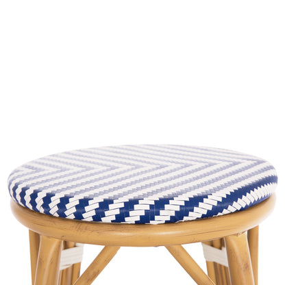 ΣΚΑΜΠΟ ΑΛΟΥΜΙΝΙΟΥ ΜΕΣ. ΥΨΟΥΣ CHINO BAMBOO LOOK & TEXTILENE ΜΠΛΕ 43x43x65