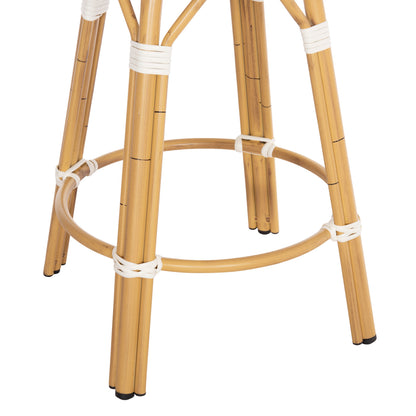 ΣΚΑΜΠΟ ΑΛΟΥΜΙΝΙΟΥ ΜΕΣ. ΥΨΟΥΣ CHINO BAMBOO LOOK & TEXTILENE ΜΠΛΕ 43x43x65
