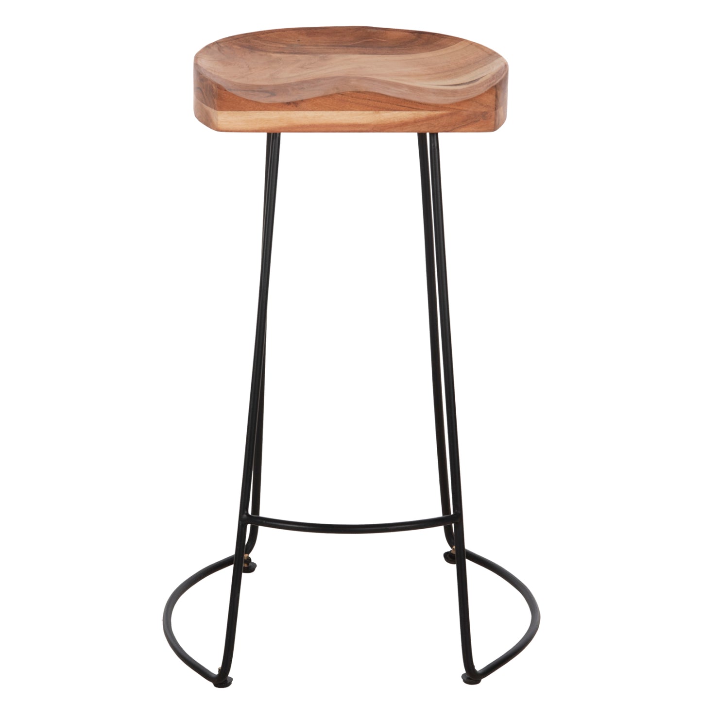 ΣΚΑΜΠΟ BAR ELEANOR ΜΑΣΙΦ ΞΥΛΟ ΑΚΑΚΙΑΣ ΜΕΤΑΛΛΟ 50x43x78