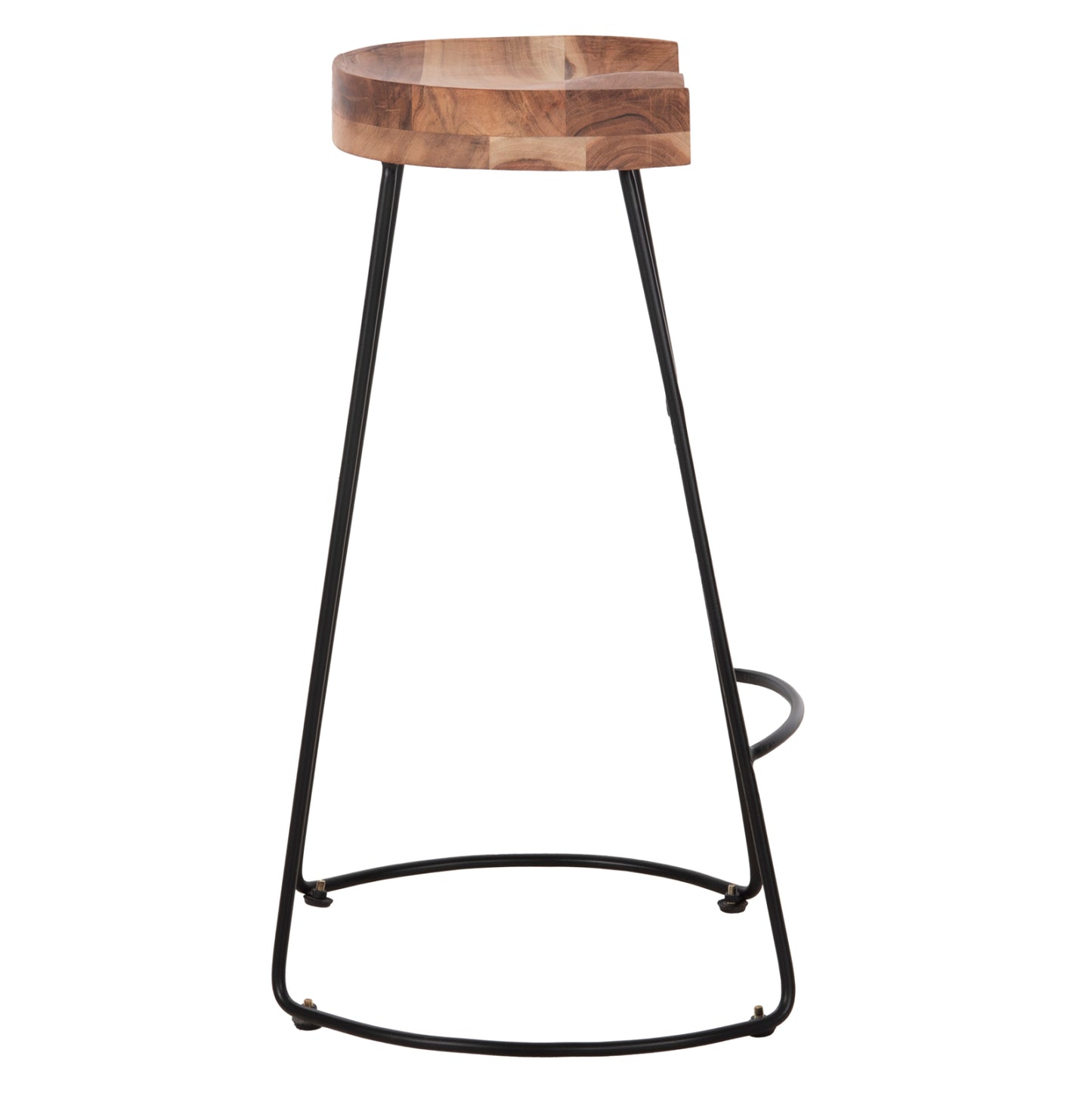 ΣΚΑΜΠΟ BAR ELEANOR ΜΑΣΙΦ ΞΥΛΟ ΑΚΑΚΙΑΣ ΜΕΤΑΛΛΟ 50x43x78
