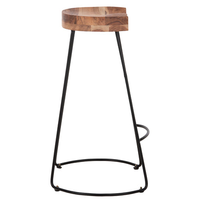 ΣΚΑΜΠΟ BAR ELEANOR ΜΑΣΙΦ ΞΥΛΟ ΑΚΑΚΙΑΣ ΜΕΤΑΛΛΟ 50x43x78