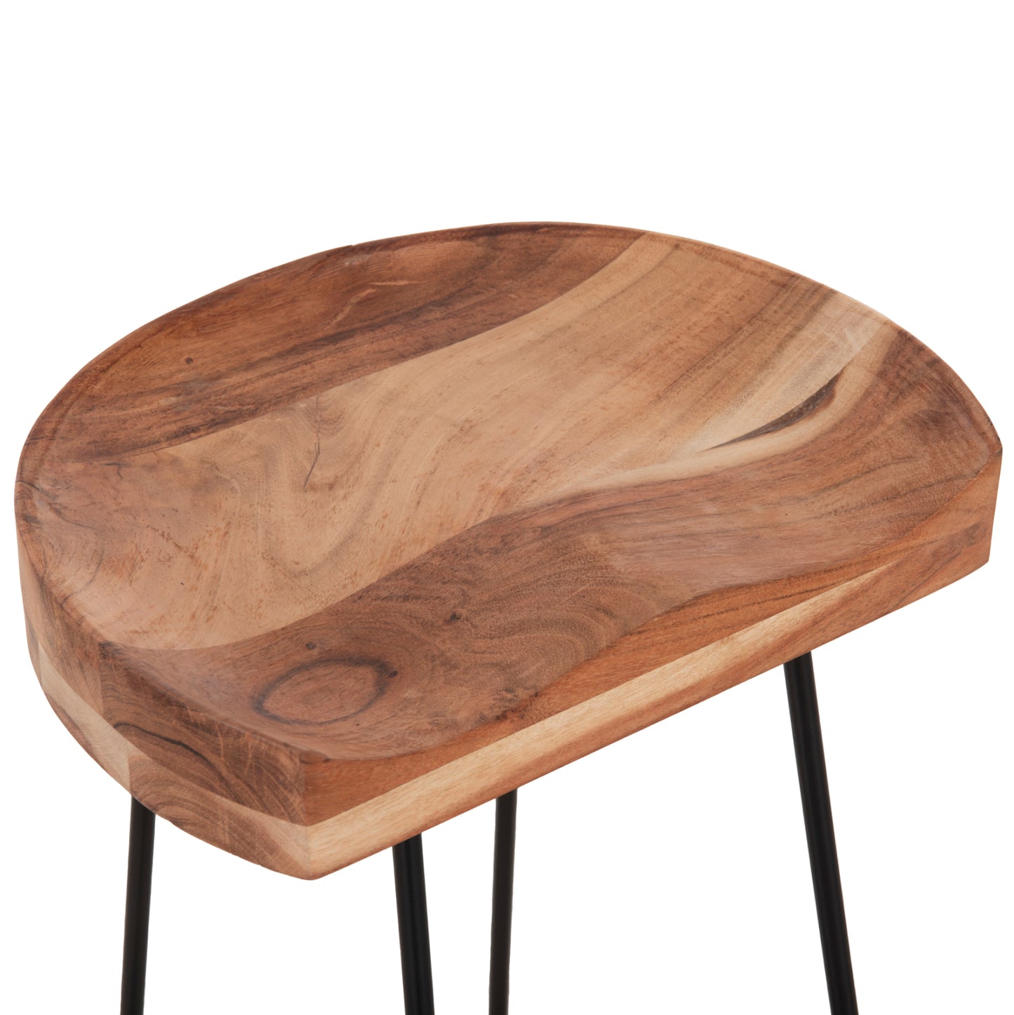 ΣΚΑΜΠΟ BAR ELEANOR ΜΑΣΙΦ ΞΥΛΟ ΑΚΑΚΙΑΣ ΜΕΤΑΛΛΟ 50x43x78