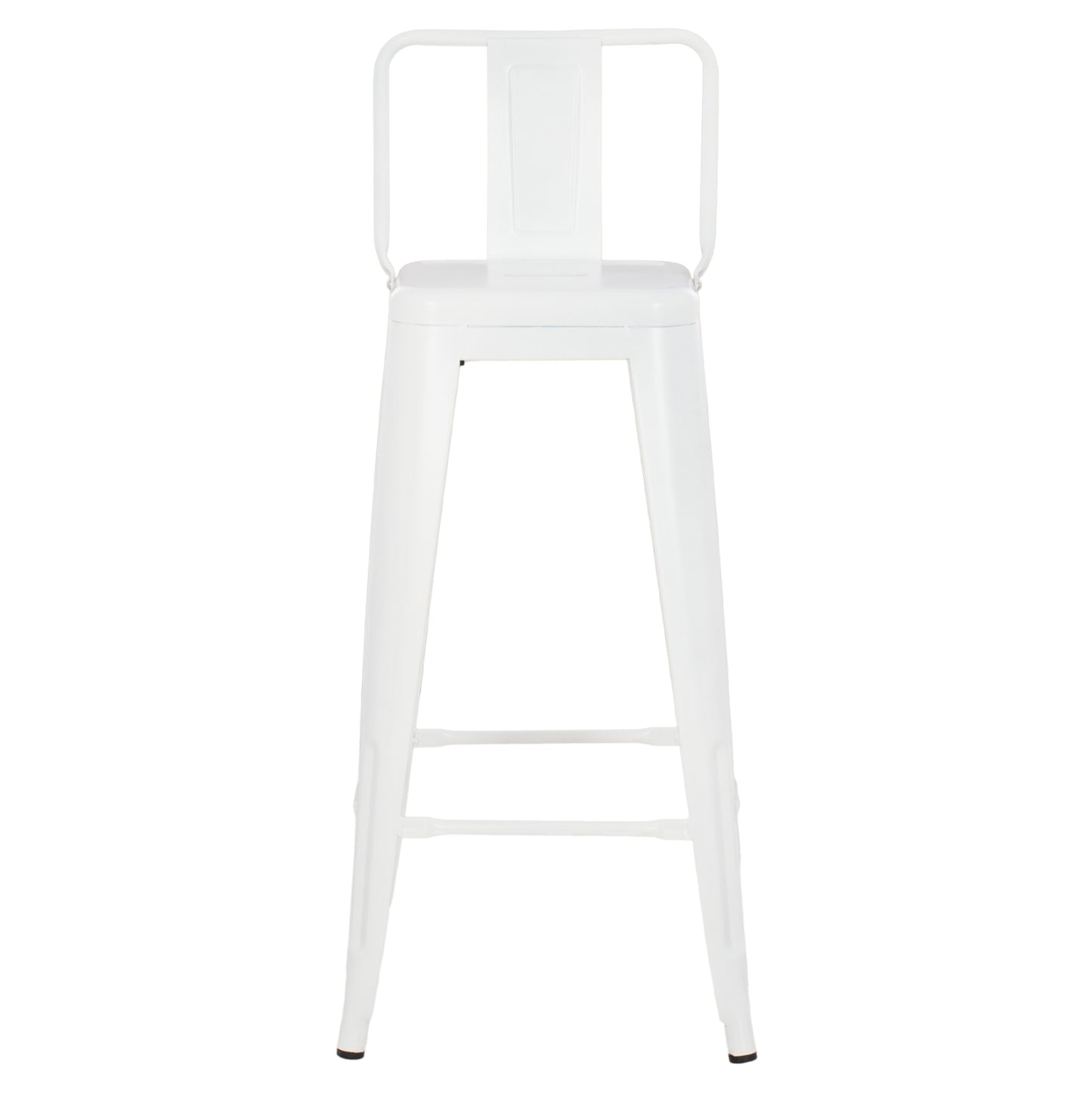 ΣΚΑΜΠΟ BAR ME ΠΛΑΤΗ ΜΕΤΑΛΛΙΚΟ MELITA PRO ΛΕΥΚΟ ΜΑΤ 42x42x100