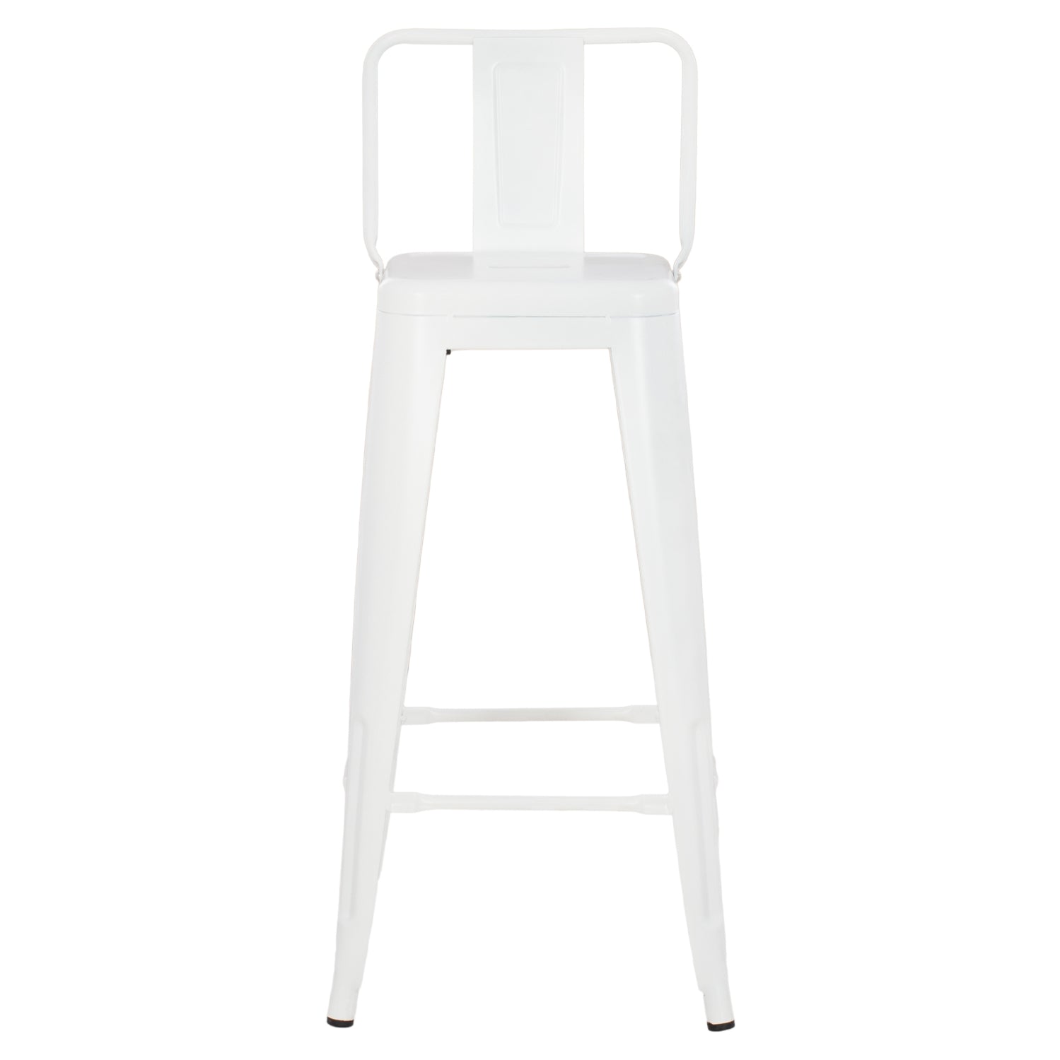 ΣΚΑΜΠΟ BAR ME ΠΛΑΤΗ ΜΕΤΑΛΛΙΚΟ MELITA PRO ΛΕΥΚΟ ΜΑΤ 42x42x100