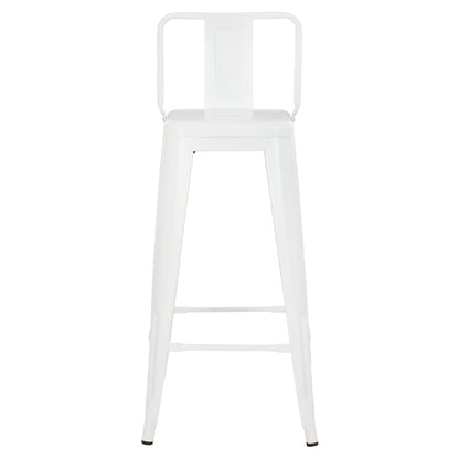 ΣΚΑΜΠΟ BAR ME ΠΛΑΤΗ ΜΕΤΑΛΛΙΚΟ MELITA PRO ΛΕΥΚΟ ΜΑΤ 42x42x100