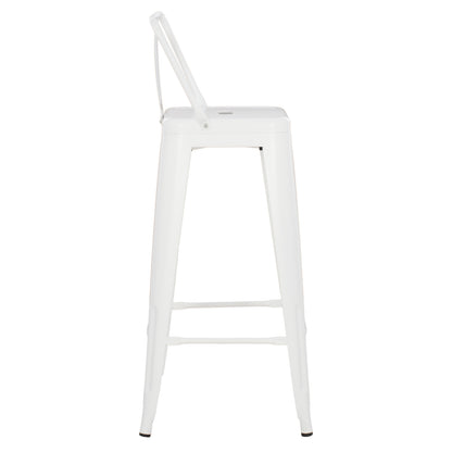ΣΚΑΜΠΟ BAR ME ΠΛΑΤΗ ΜΕΤΑΛΛΙΚΟ MELITA PRO ΛΕΥΚΟ ΜΑΤ 42x42x100