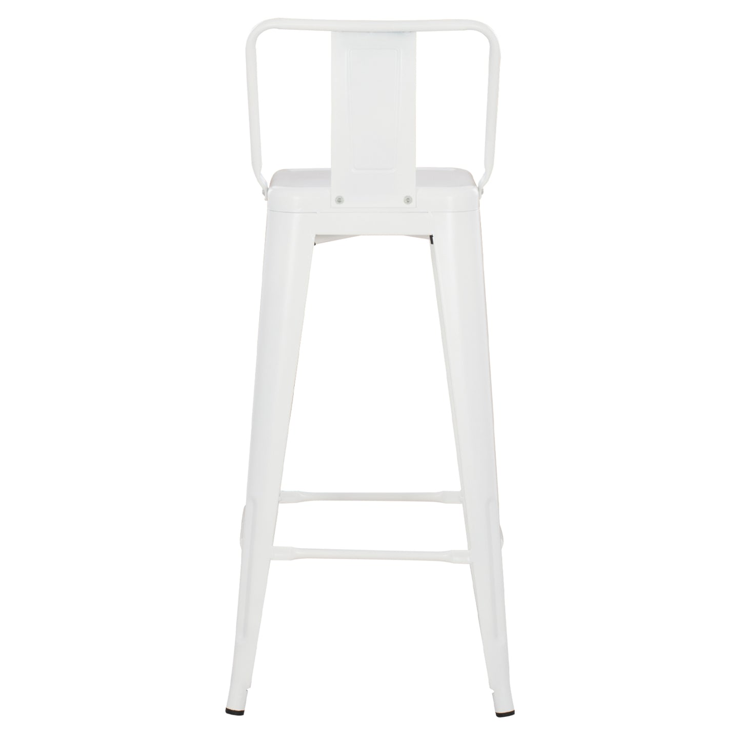 ΣΚΑΜΠΟ BAR ME ΠΛΑΤΗ ΜΕΤΑΛΛΙΚΟ MELITA PRO ΛΕΥΚΟ ΜΑΤ 42x42x100