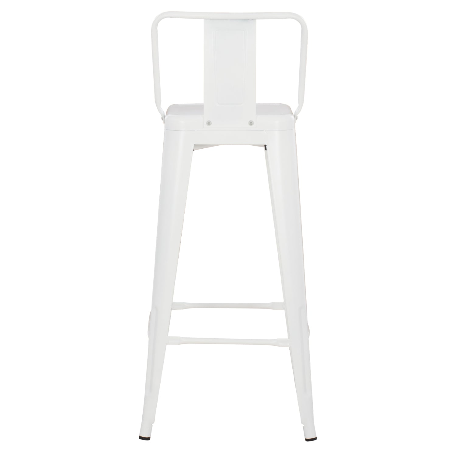 ΣΚΑΜΠΟ BAR ME ΠΛΑΤΗ ΜΕΤΑΛΛΙΚΟ MELITA PRO ΛΕΥΚΟ ΜΑΤ 42x42x100