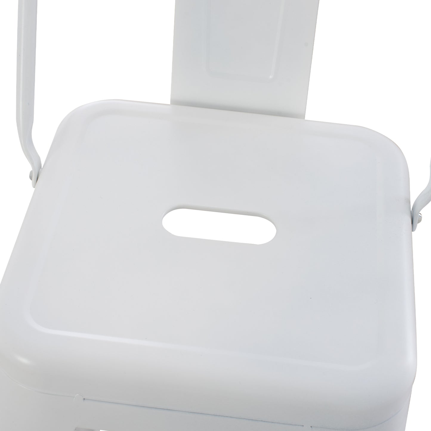ΣΚΑΜΠΟ BAR ME ΠΛΑΤΗ ΜΕΤΑΛΛΙΚΟ MELITA PRO ΛΕΥΚΟ ΜΑΤ 42x42x100