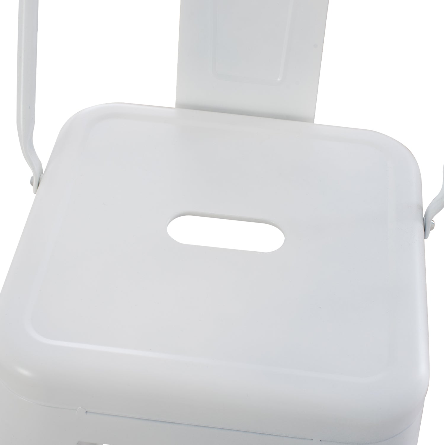 ΣΚΑΜΠΟ BAR ME ΠΛΑΤΗ ΜΕΤΑΛΛΙΚΟ MELITA PRO ΛΕΥΚΟ ΜΑΤ 42x42x100