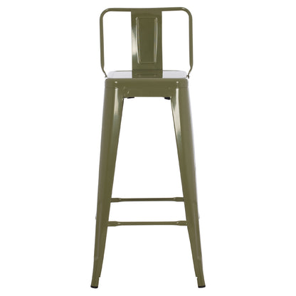 ΣΚΑΜΠΟ BAR ME ΠΛΑΤΗ ΜΕΤΑΛΛΙΚΟ MELITA PRO DARK OLIVE GREEN 42x42x100