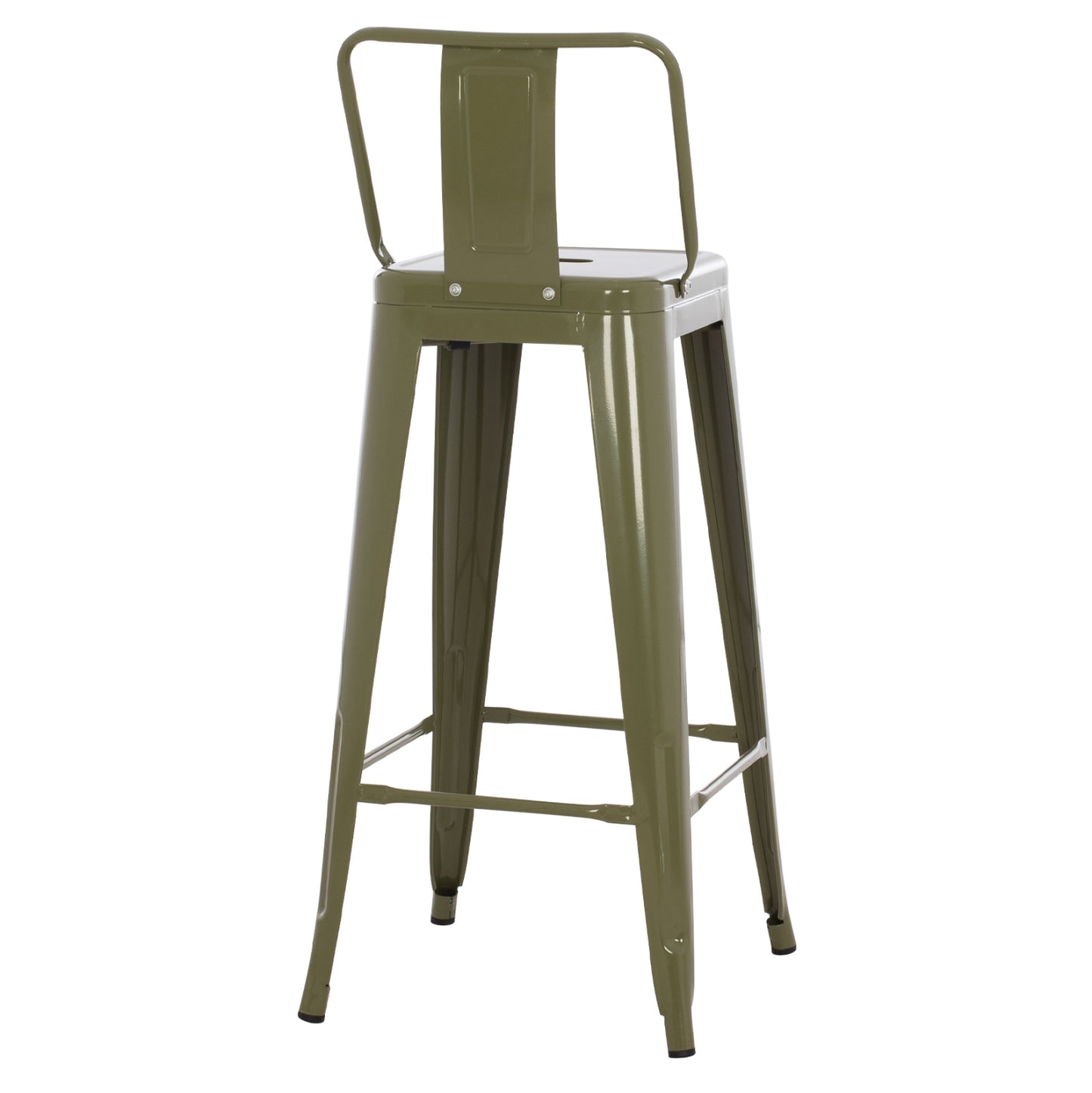 ΣΚΑΜΠΟ BAR ME ΠΛΑΤΗ ΜΕΤΑΛΛΙΚΟ MELITA PRO DARK OLIVE GREEN 42x42x100