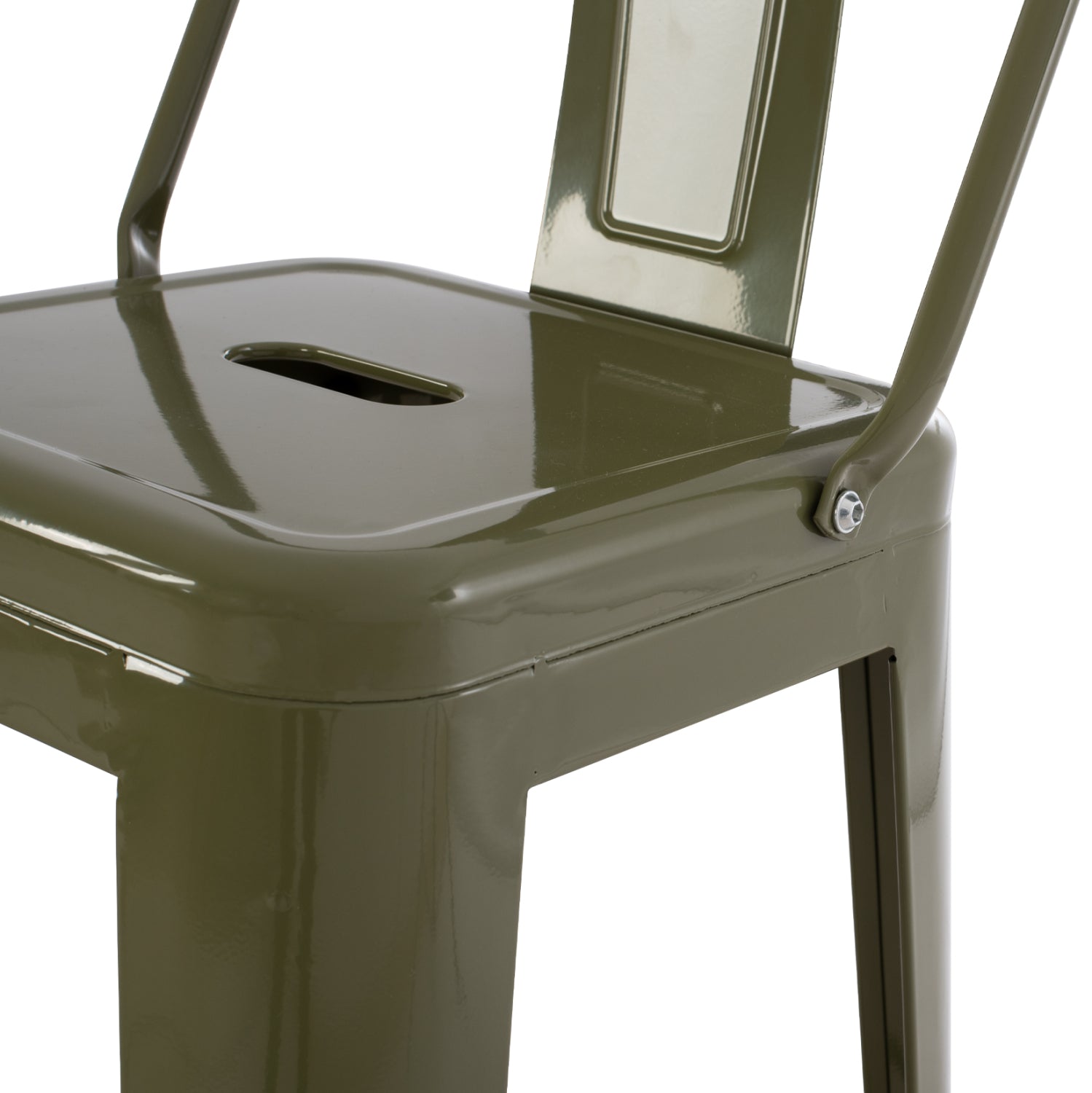 ΣΚΑΜΠΟ BAR ME ΠΛΑΤΗ ΜΕΤΑΛΛΙΚΟ MELITA PRO DARK OLIVE GREEN 42x42x100