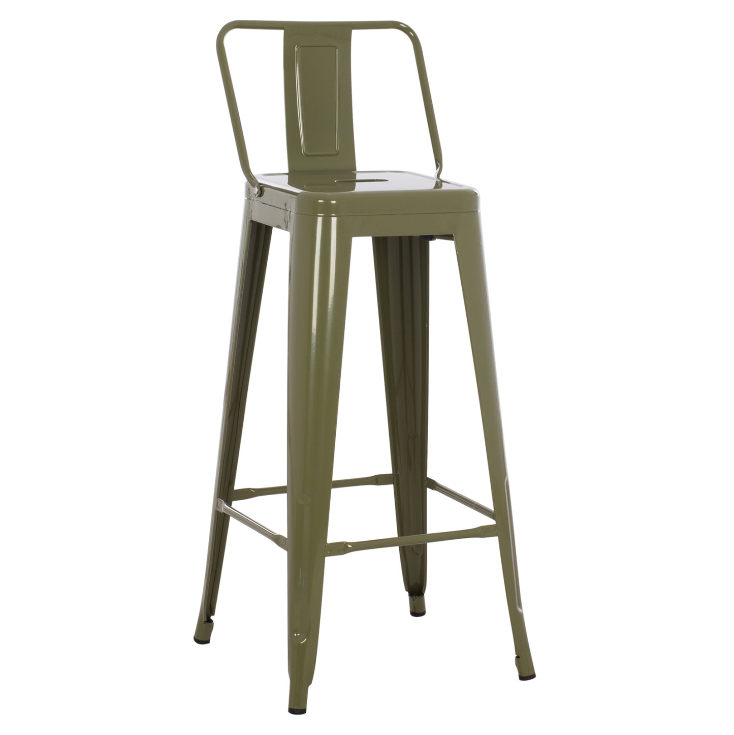 ΣΚΑΜΠΟ BAR ME ΠΛΑΤΗ ΜΕΤΑΛΛΙΚΟ MELITA PRO DARK OLIVE GREEN 42x42x100