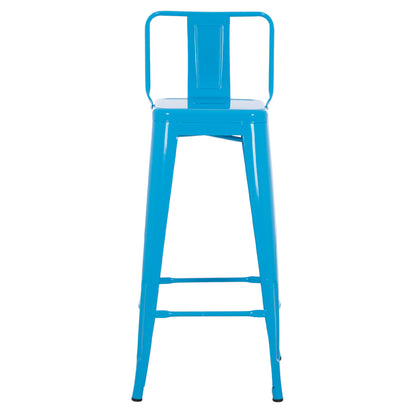 ΣΚΑΜΠΟ BAR ME ΠΛΑΤΗ ΜΕΤΑΛΛΙΚΟ MELITA PRO ΜΠΛΕ 42x42x100
