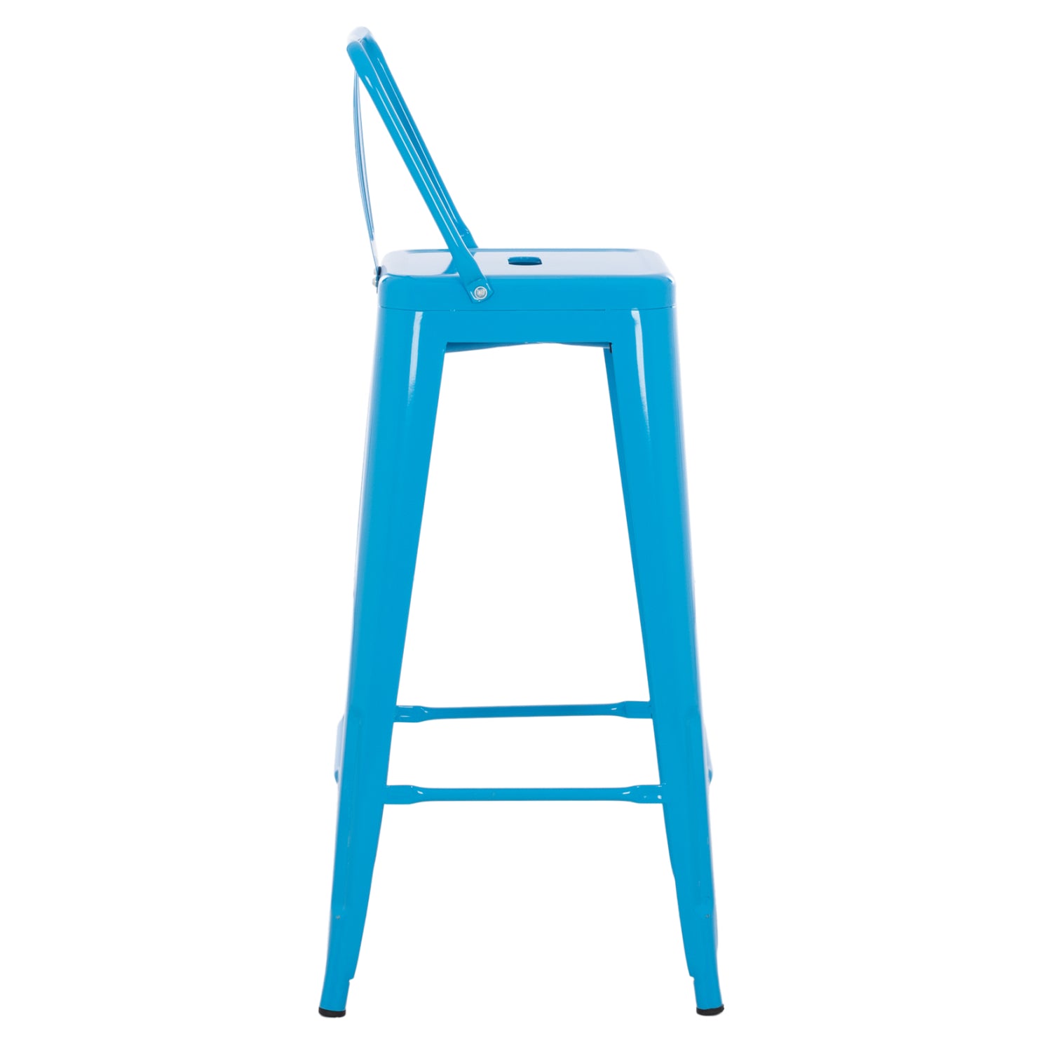 ΣΚΑΜΠΟ BAR ME ΠΛΑΤΗ ΜΕΤΑΛΛΙΚΟ MELITA PRO ΜΠΛΕ 42x42x100