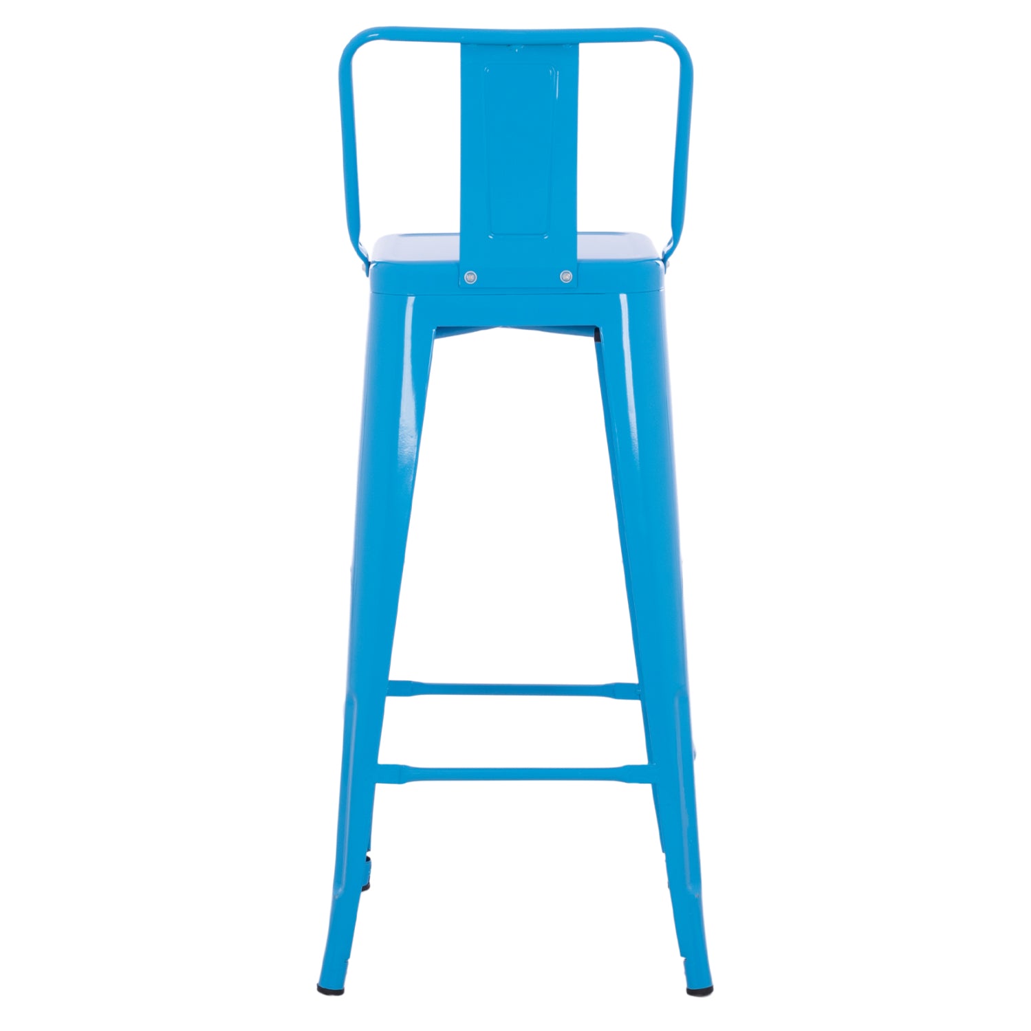 ΣΚΑΜΠΟ BAR ME ΠΛΑΤΗ ΜΕΤΑΛΛΙΚΟ MELITA PRO ΜΠΛΕ 42x42x100