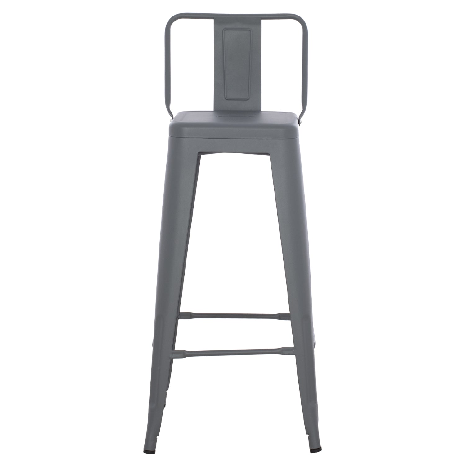 ΣΚΑΜΠΟ BAR ME ΠΛΑΤΗ ΜΕΤΑΛΛΙΚΟ MELITA PRO ΓΚΡΙ 42x42x100