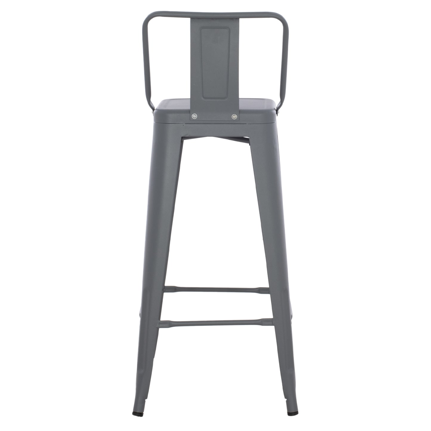 ΣΚΑΜΠΟ BAR ME ΠΛΑΤΗ ΜΕΤΑΛΛΙΚΟ MELITA PRO ΓΚΡΙ 42x42x100