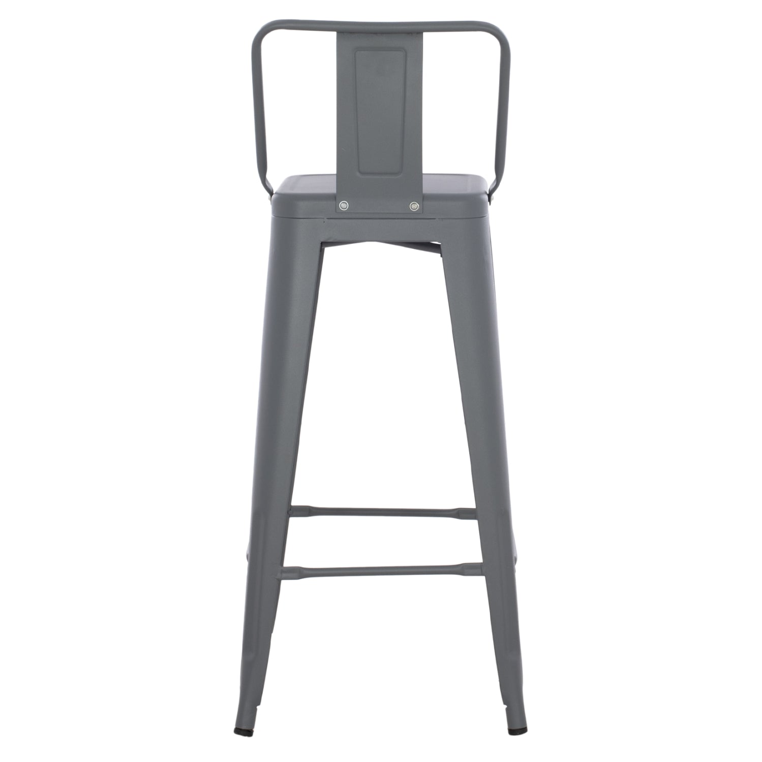 ΣΚΑΜΠΟ BAR ME ΠΛΑΤΗ ΜΕΤΑΛΛΙΚΟ MELITA PRO ΓΚΡΙ 42x42x100
