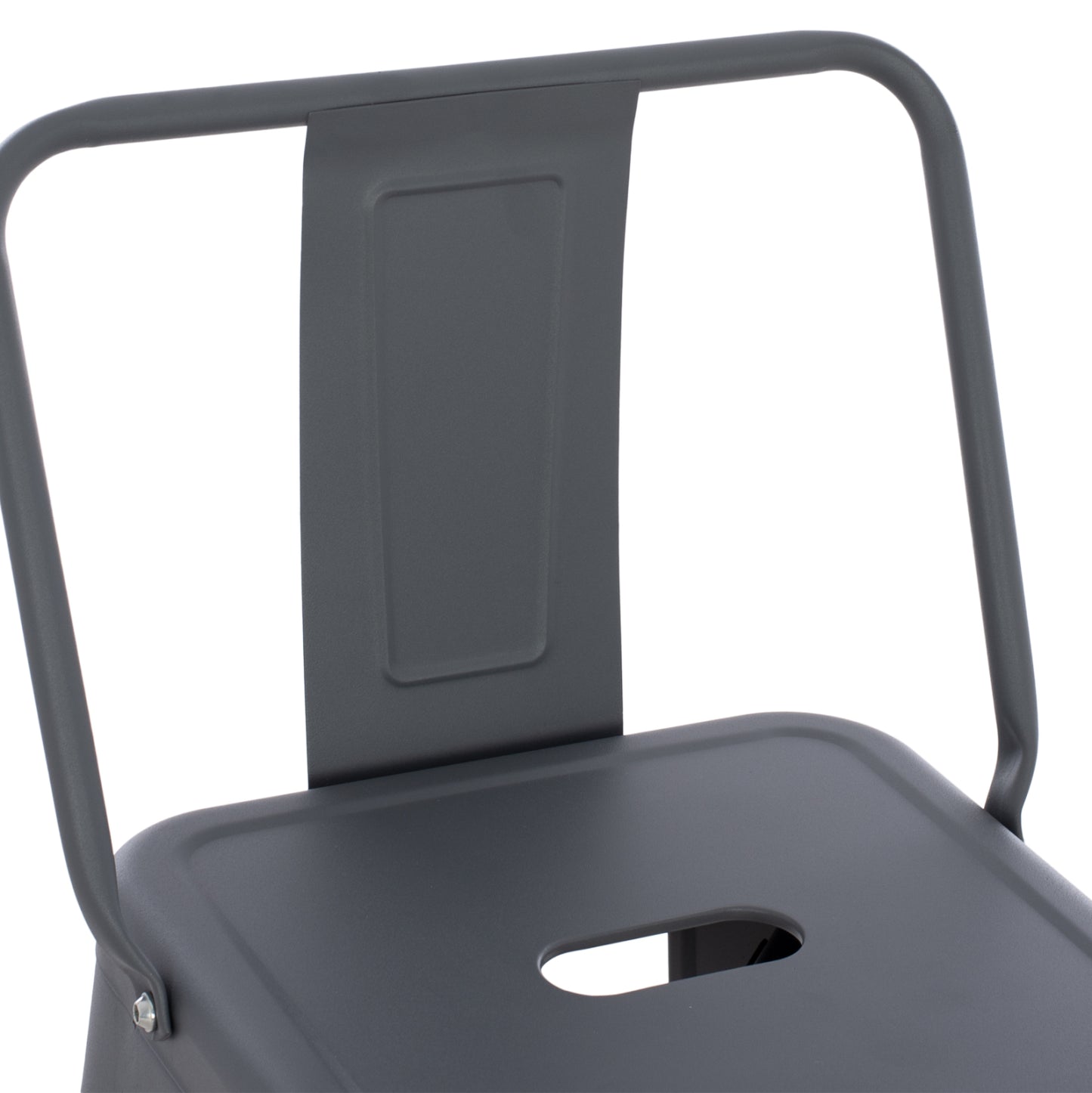 ΣΚΑΜΠΟ BAR ME ΠΛΑΤΗ ΜΕΤΑΛΛΙΚΟ MELITA PRO ΓΚΡΙ 42x42x100