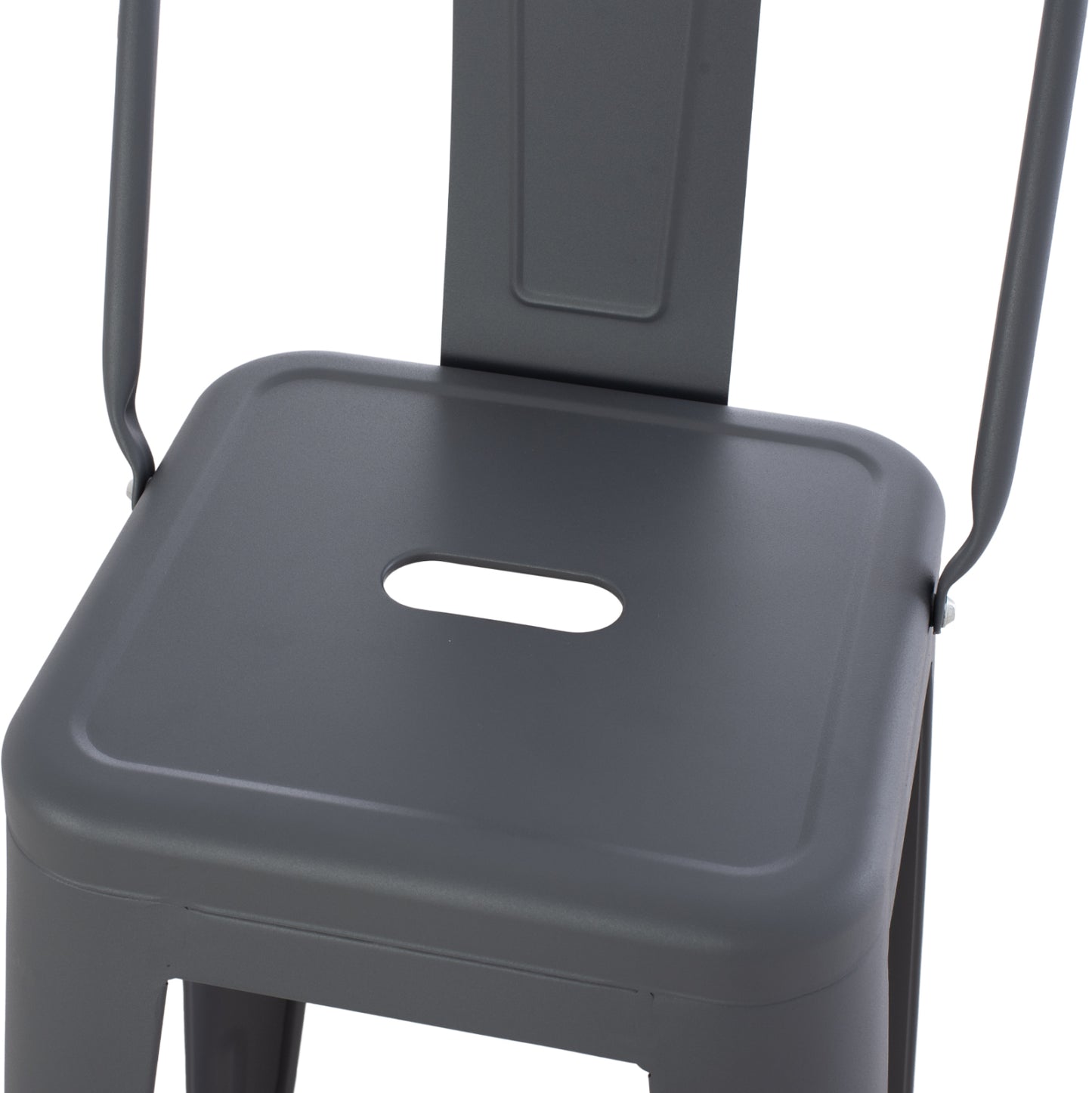 ΣΚΑΜΠΟ BAR ME ΠΛΑΤΗ ΜΕΤΑΛΛΙΚΟ MELITA PRO ΓΚΡΙ 42x42x100