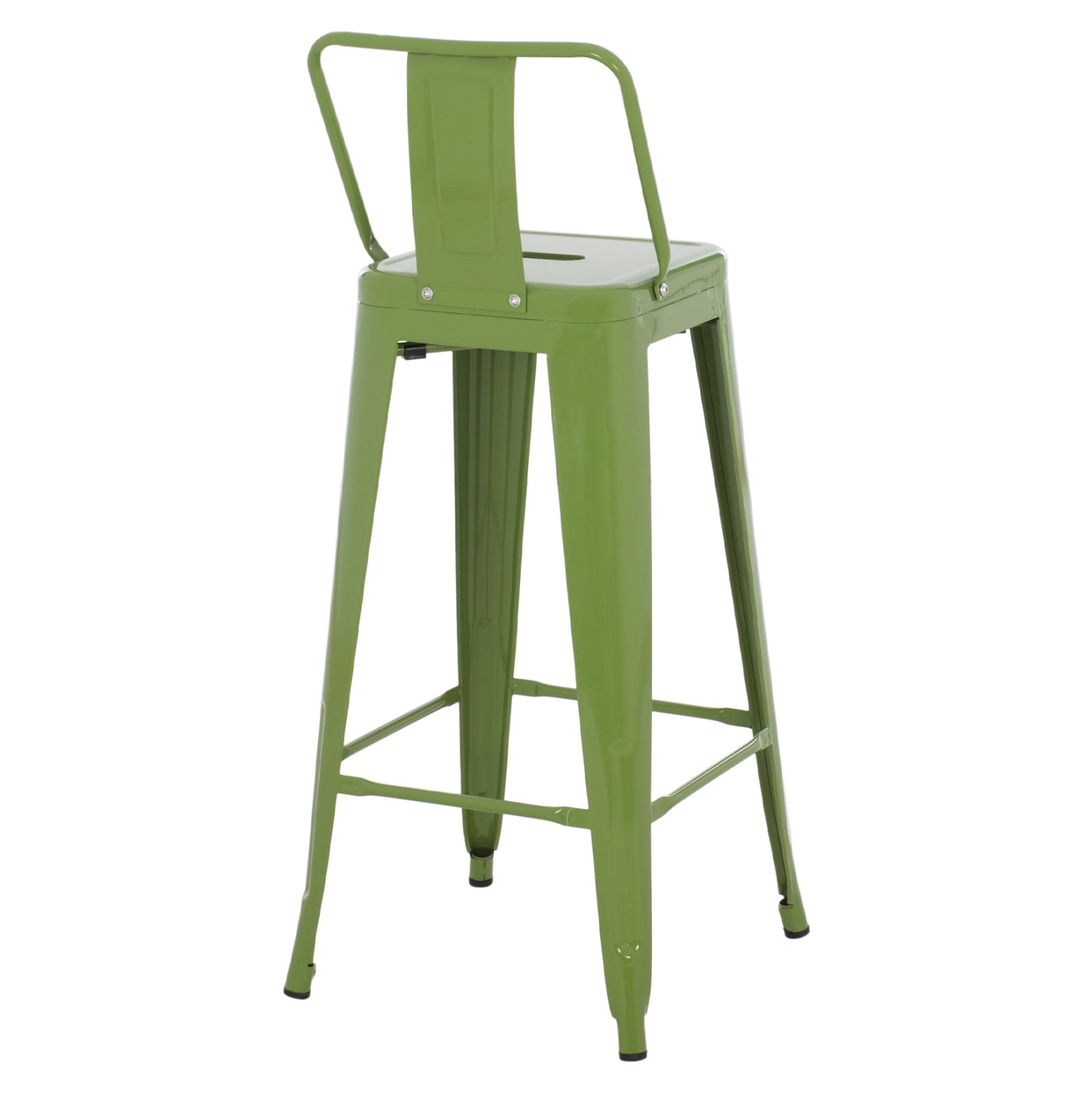 ΣΚΑΜΠΟ BAR ME ΠΛΑΤΗ ΜΕΤΑΛΛΙΚΟ MELITA PRO LIGHT OLIVE GREEN 42x42x100