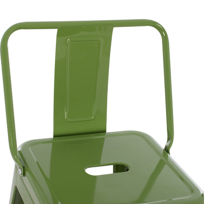ΣΚΑΜΠΟ BAR ME ΠΛΑΤΗ ΜΕΤΑΛΛΙΚΟ MELITA PRO LIGHT OLIVE GREEN 42x42x100