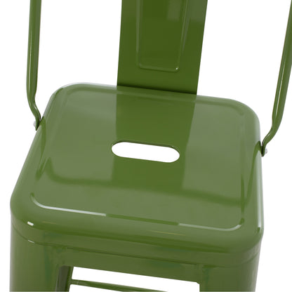 ΣΚΑΜΠΟ BAR ME ΠΛΑΤΗ ΜΕΤΑΛΛΙΚΟ MELITA PRO LIGHT OLIVE GREEN 42x42x100
